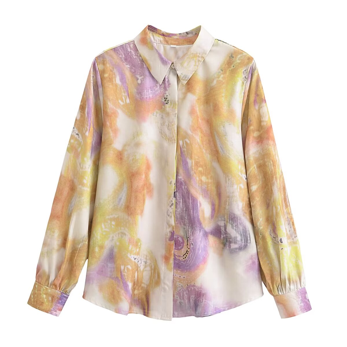 Women Silk Satin Shirt