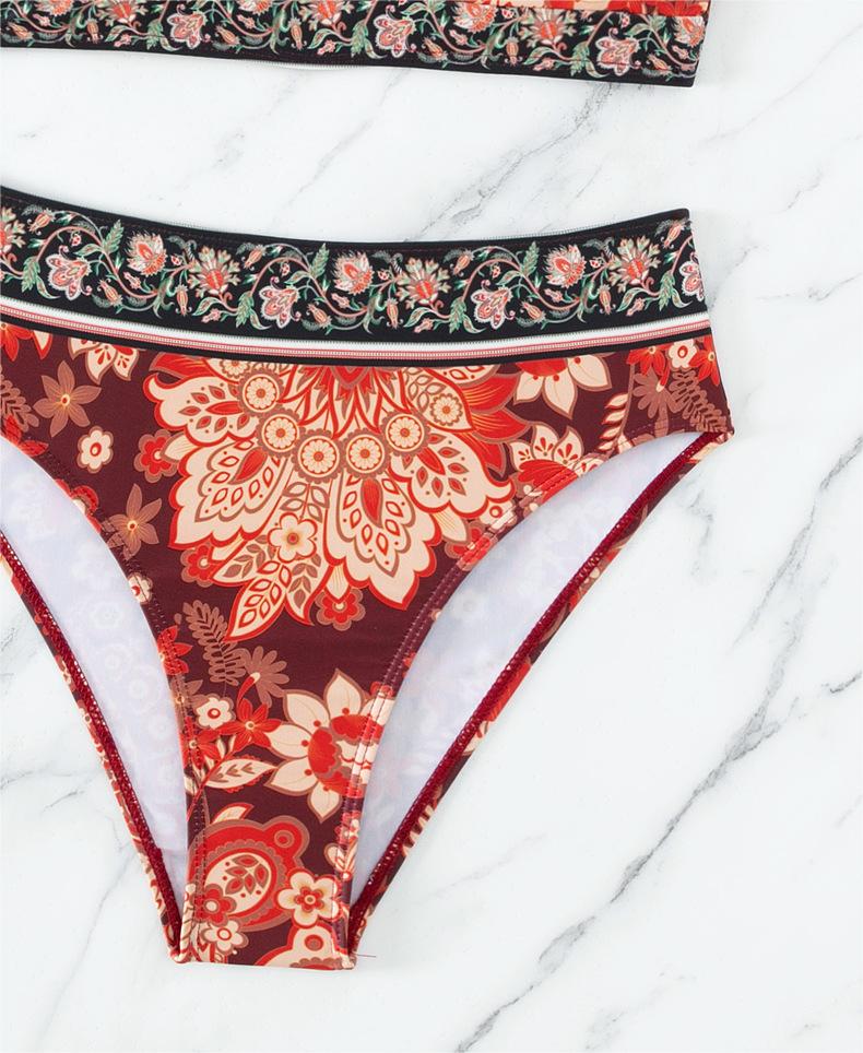 Push Up Split Bikini Swimsuit