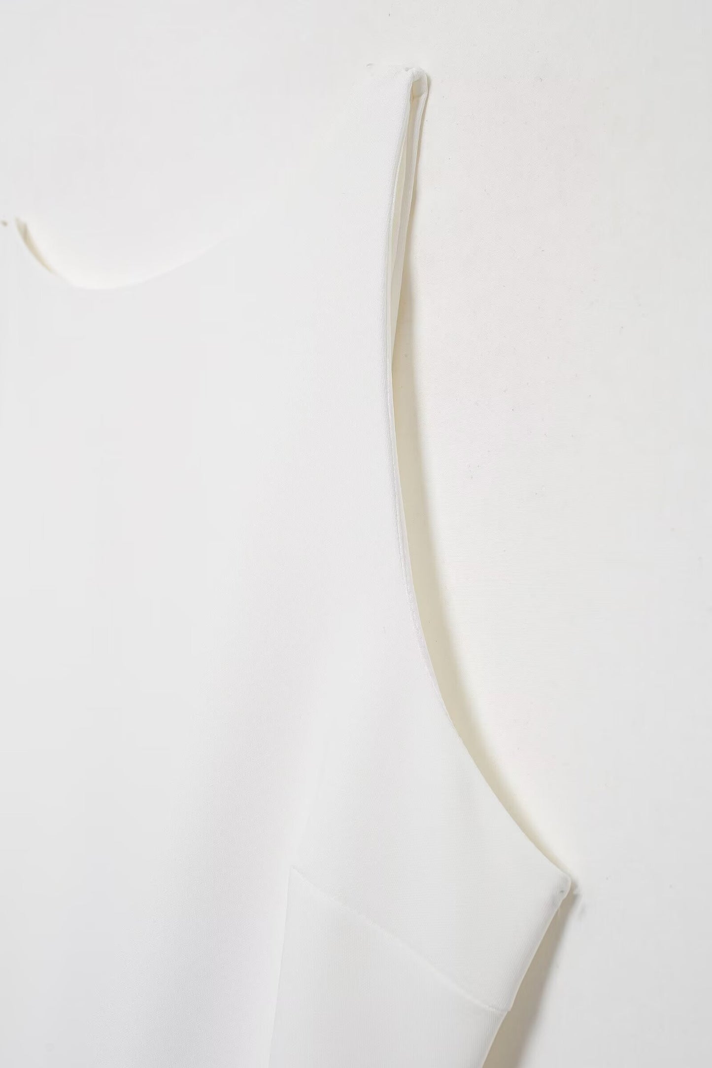 Women Solid Color Frilled Sleeveless Dress
