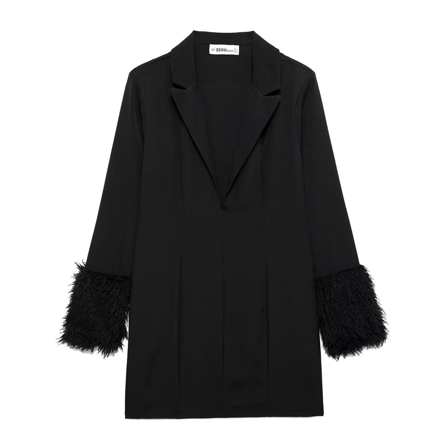 "Women’s Slim Fit Plush Blazer with Stylish Design"