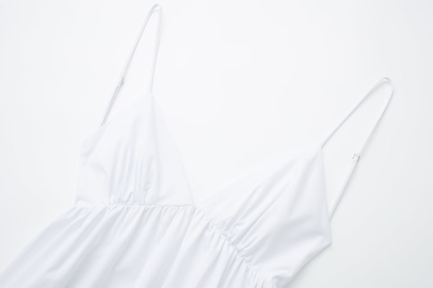 Backless V neck Brace Midi Dress