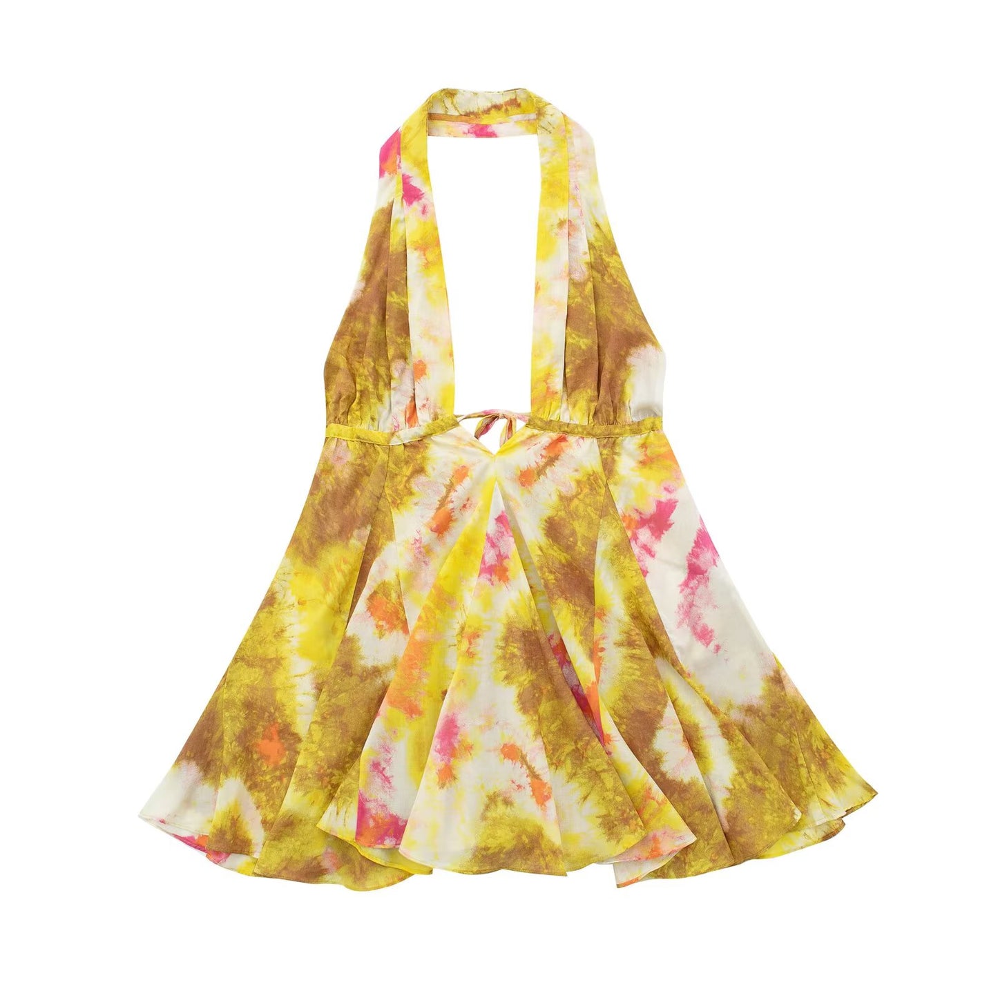 Exposed Back Short Mini Dress