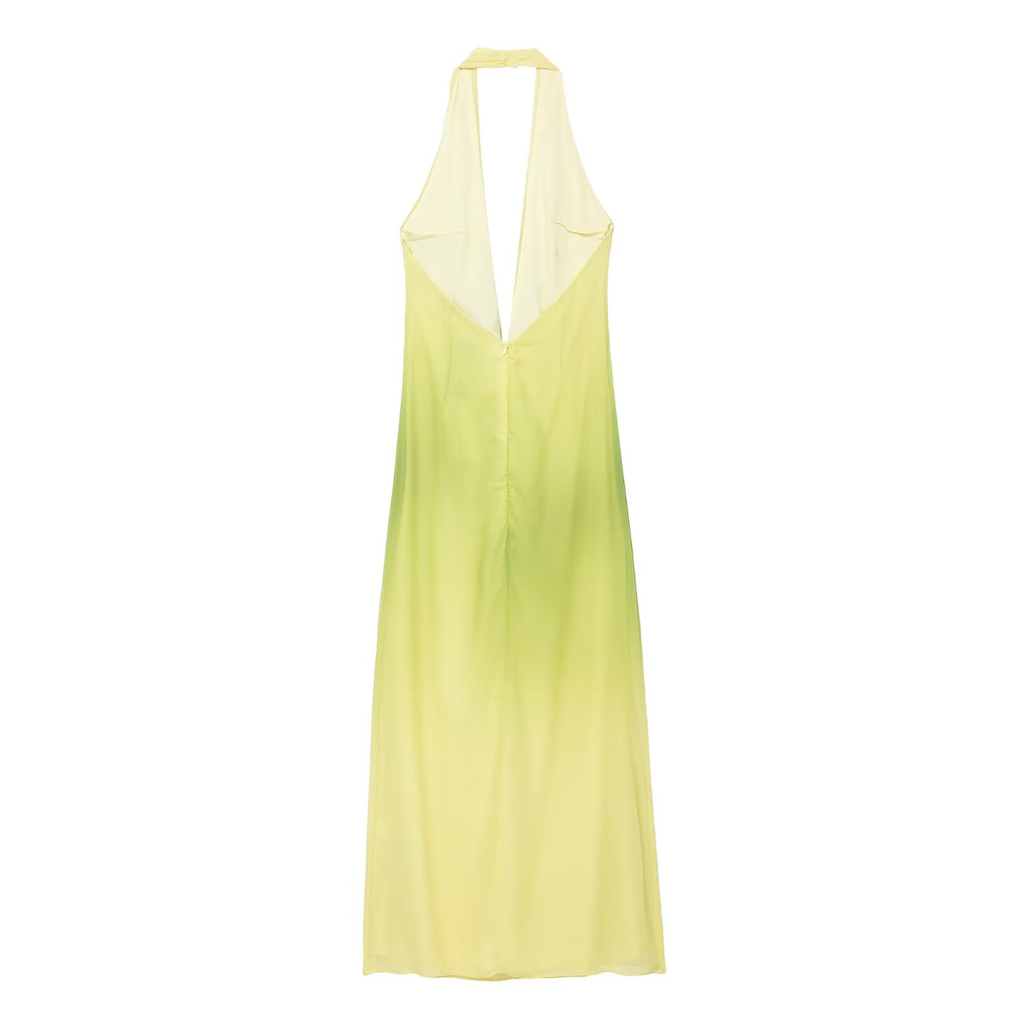 Green ,Tie,Backless,Button