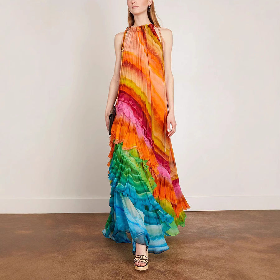 Chiffon Dress Summer Print