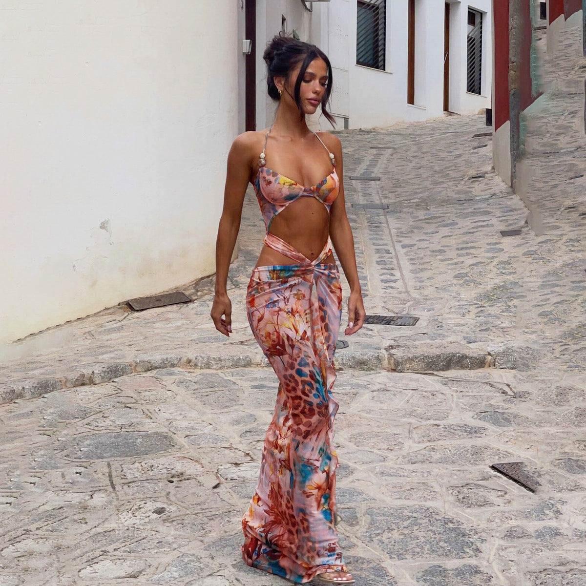 Orange Printed