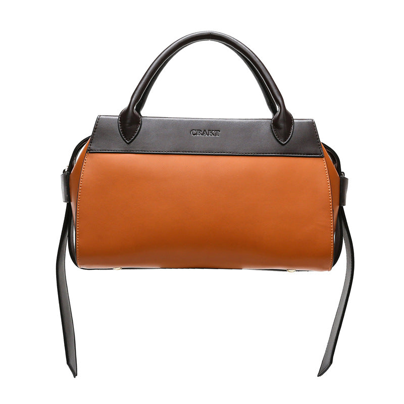 Sleek Color Contrast Messenger Bag