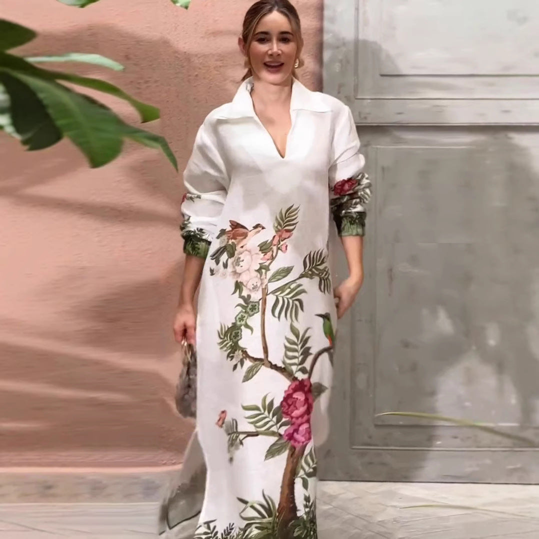 Printed Dress Elegant Graceful