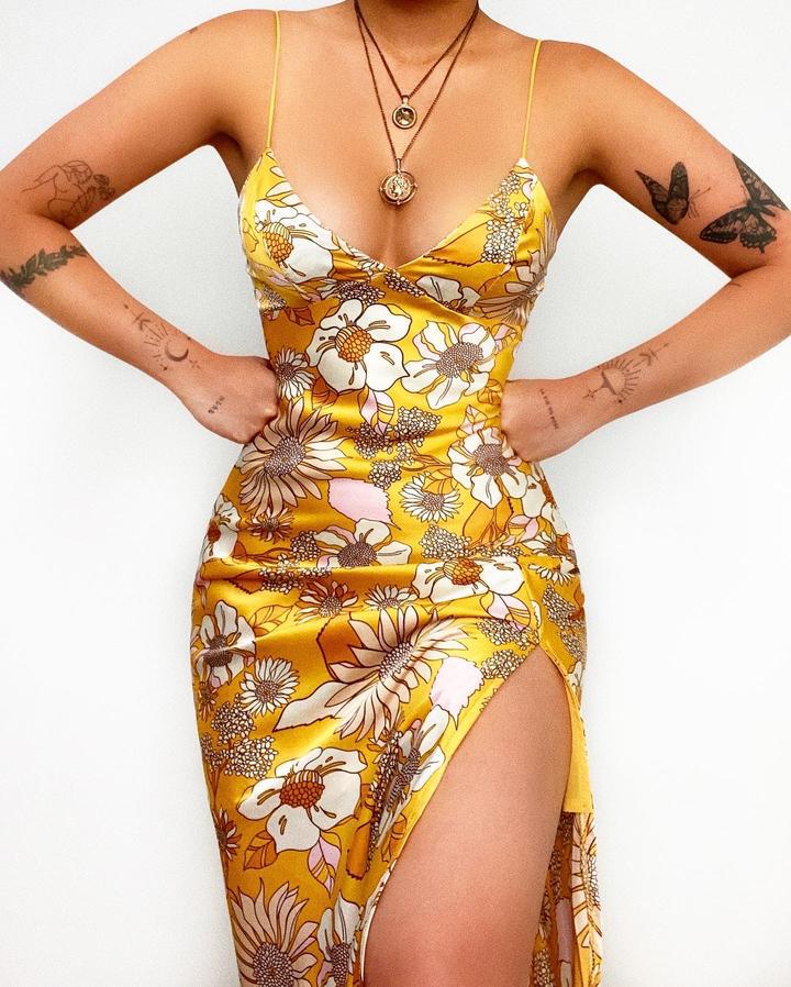 Floral Print Sexy Slim Strap Dress