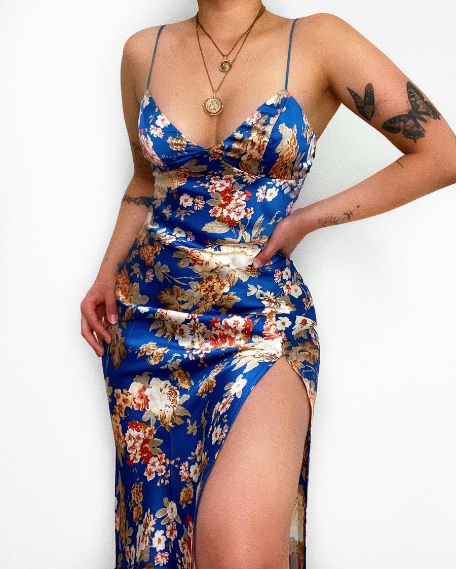 Floral Print Sexy Slim Strap Dress