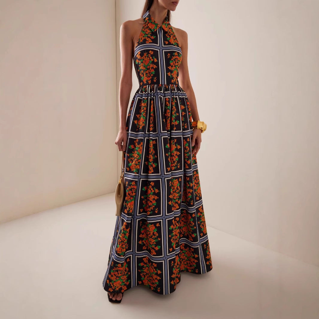 Summer Maxi Backless Dress