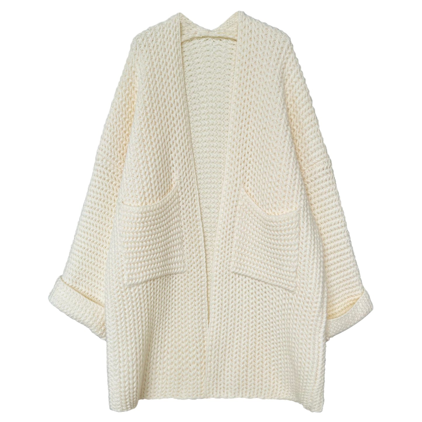 "Soft Knitted Cardigan with Hollow Twist
