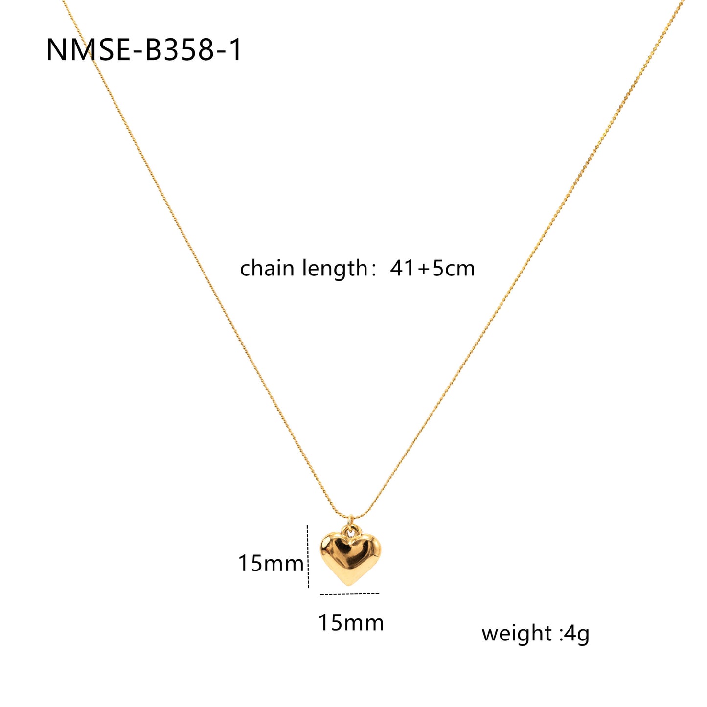 "Elegant 3D Peach Heart Clavicle Necklace"