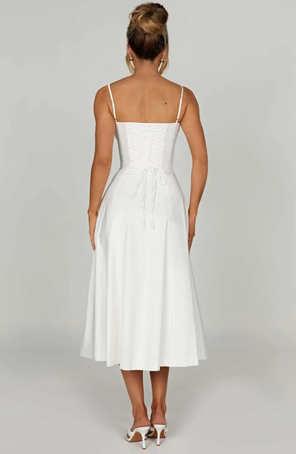 Spring Split Sling s Lace up Backless Sexy Dress