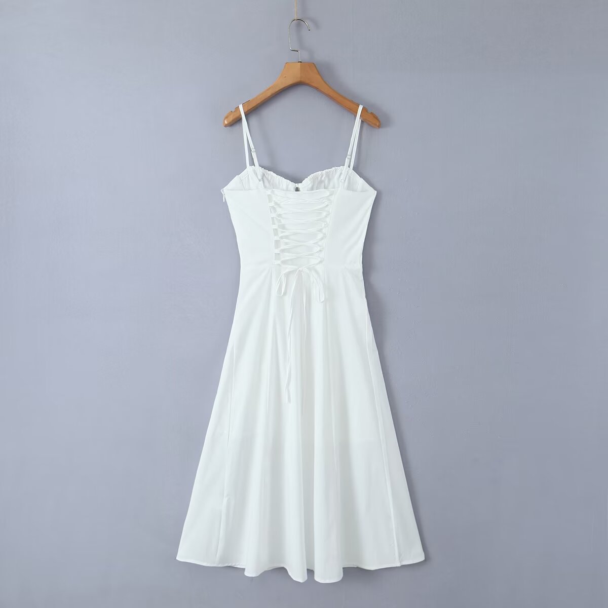 Spring Split Sling s Lace up Backless Sexy Dress