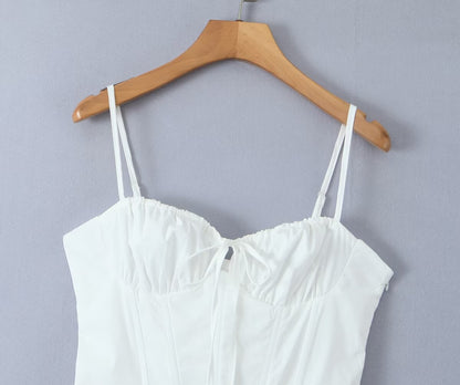 Spring Split Sling s Lace up Backless Sexy Dress