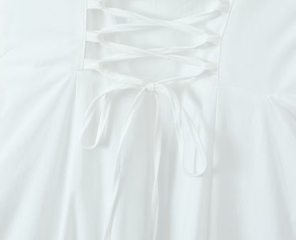 Spring Split Sling s Lace up Backless Sexy Dress