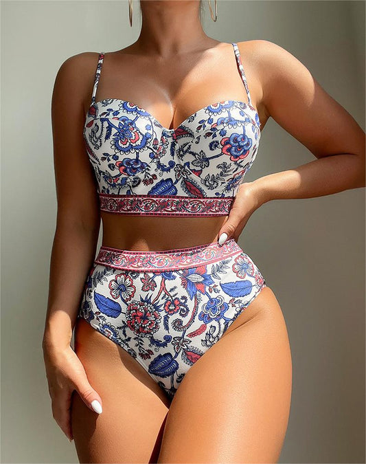 High Waist Push Up Bikini Swimming Suit