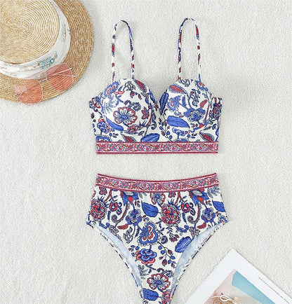 High Waist Push Up Bikini Swimming Suit