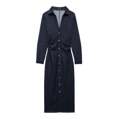 Women Denim Shirt Dress