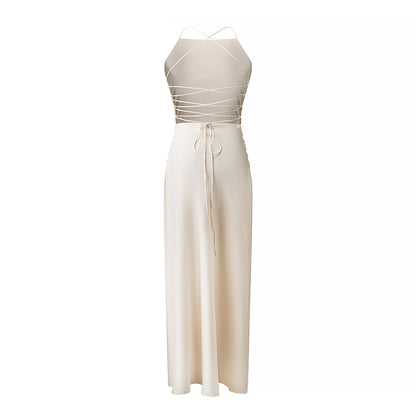 Sling Dress Fashionable Elegant  Fitted Waist