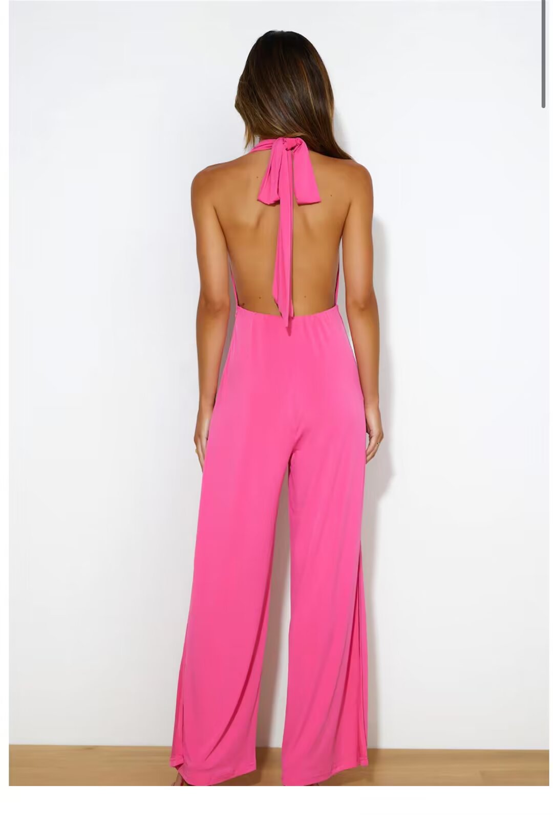 Summer Sexy  Halter Backless  Jumpsuit