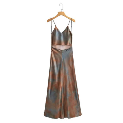 Silk Satin Texture Sling Dress