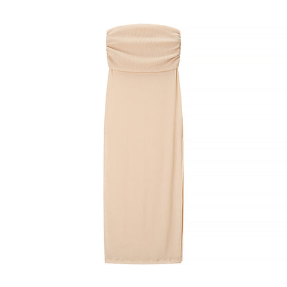 Women Clothing Western Sexy Cropped Vest Slim Fit Sheath Skirt Set
