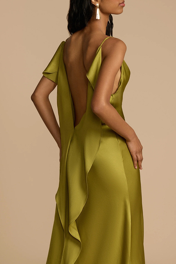 Summer Simple Camisole Split Dress