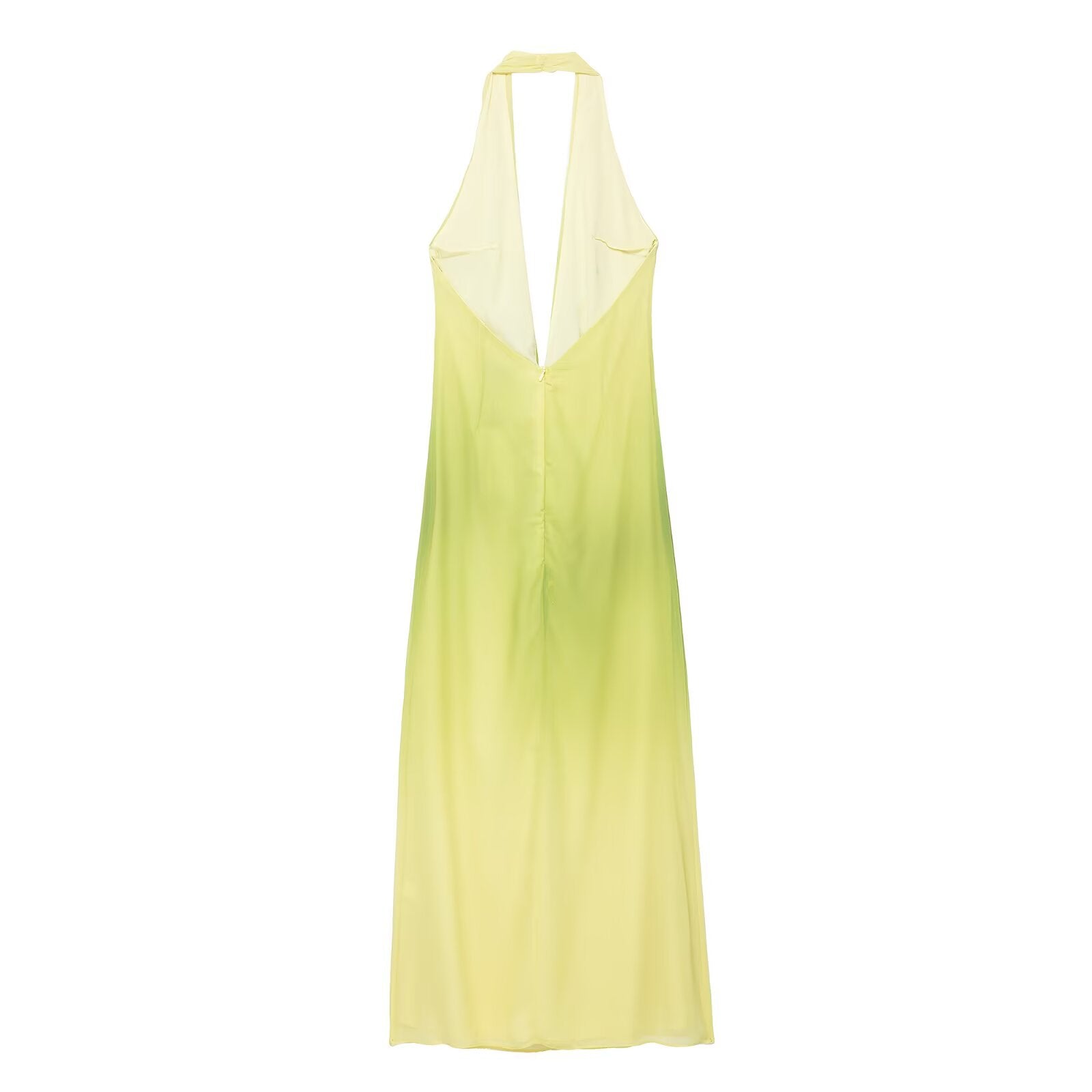 Green ,Tie,Backless,Button