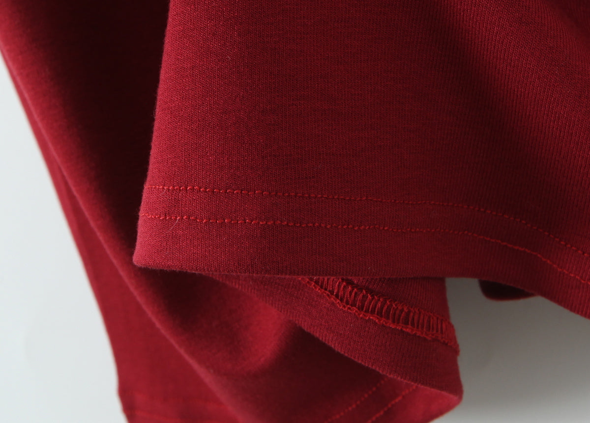 Round Neck Elegant Pleated Long Sleeve Knitted Dress