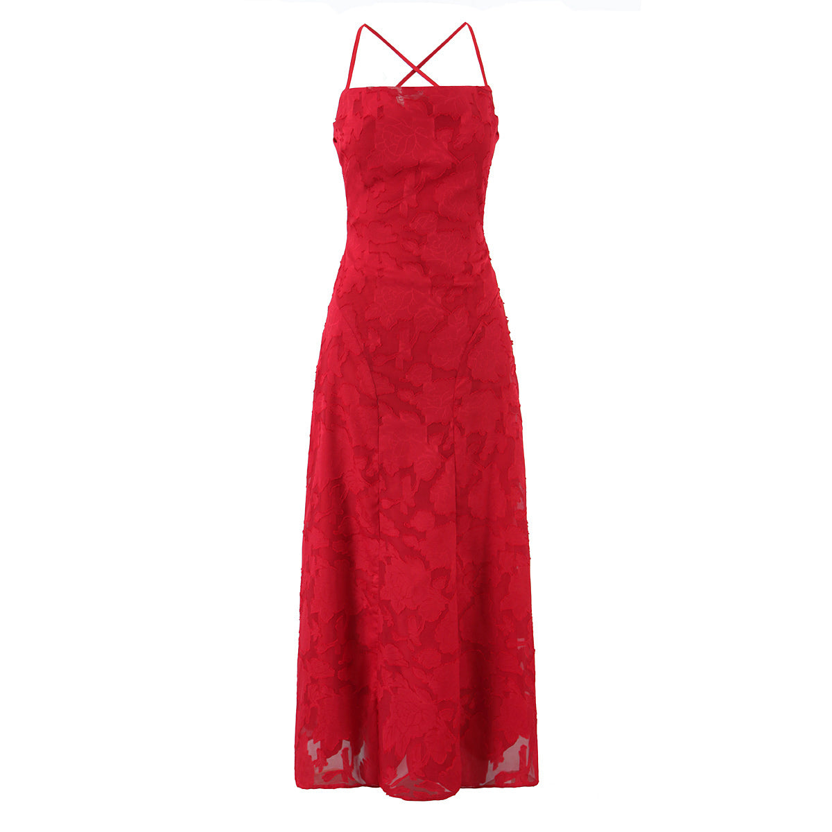French Sexy Backless  Floral  Maxi Dress