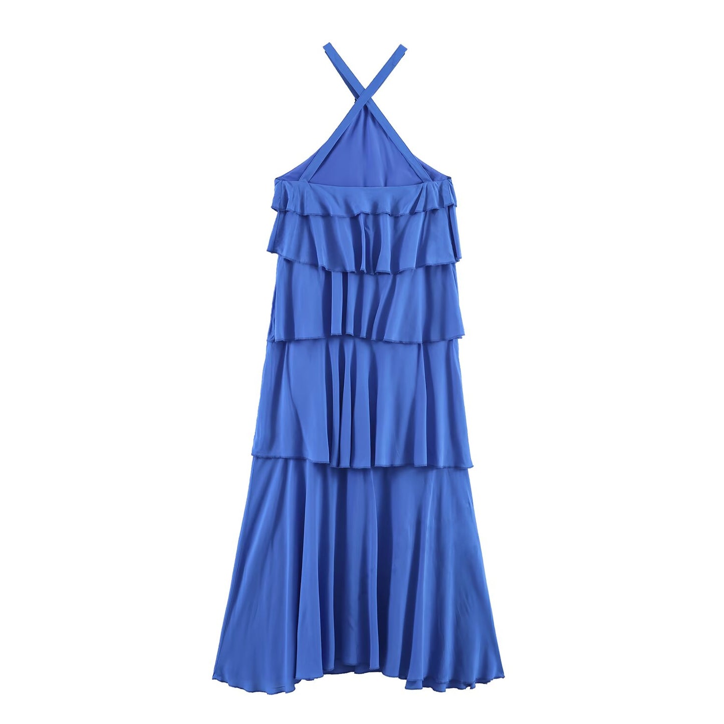 Summer  Laminated Decoration Maxi Dress
