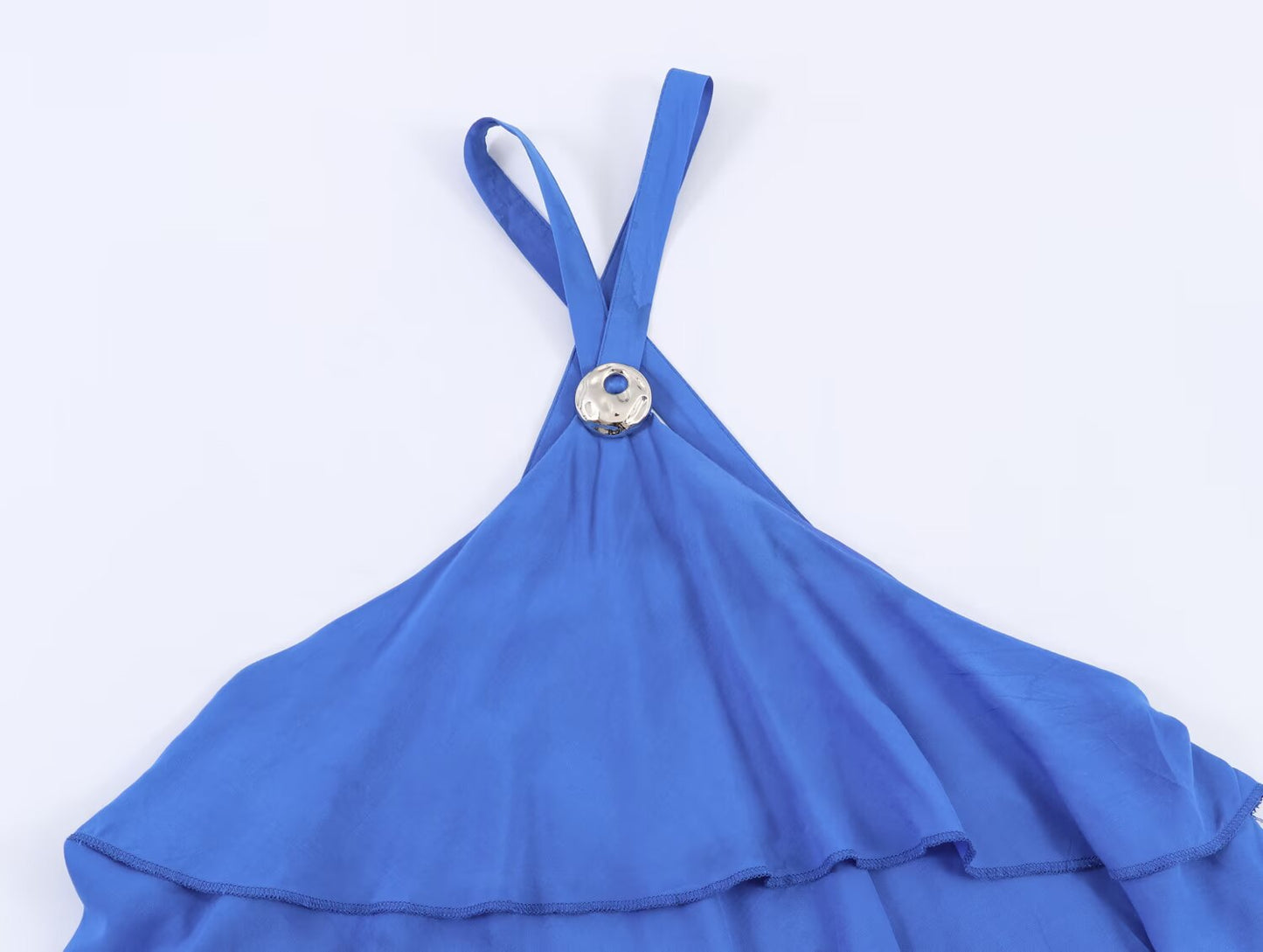 Summer  Laminated Decoration Maxi Dress