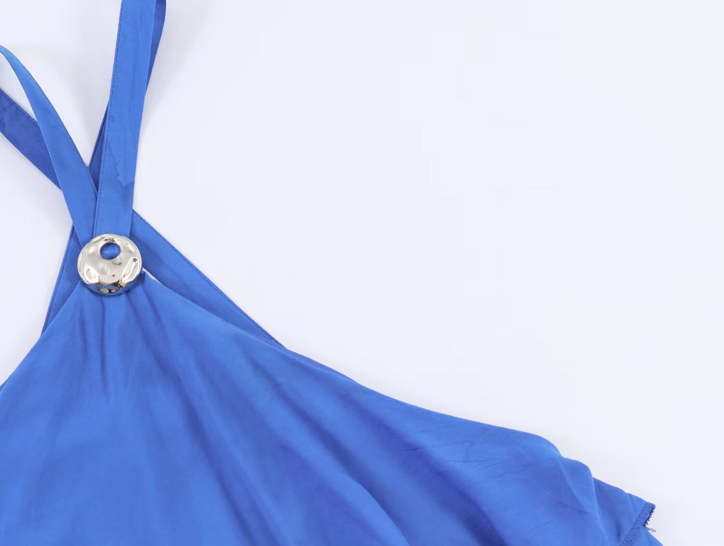 Summer  Laminated Decoration Maxi Dress