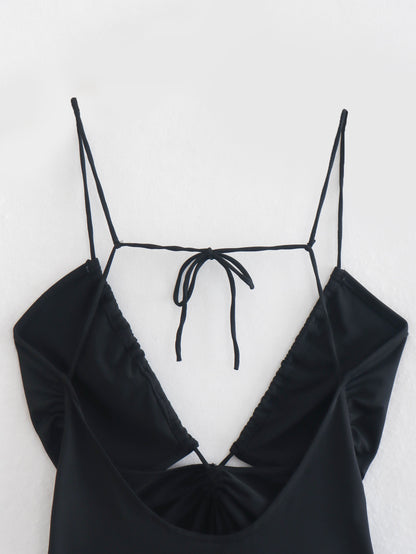 Open Design Backless Bodysuit
