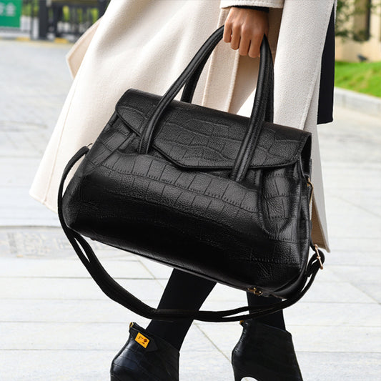 High Grade Crocodile Pattern  Multiple Compartment Bag