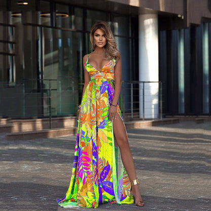 Stretch  Bohemian Maxi  Dresses