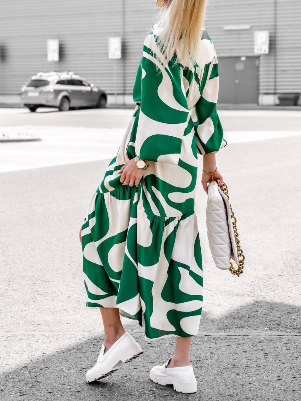 Casual Lace up Long Dress