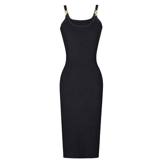 "Suspender Sleeveless Knitted Dress Set"