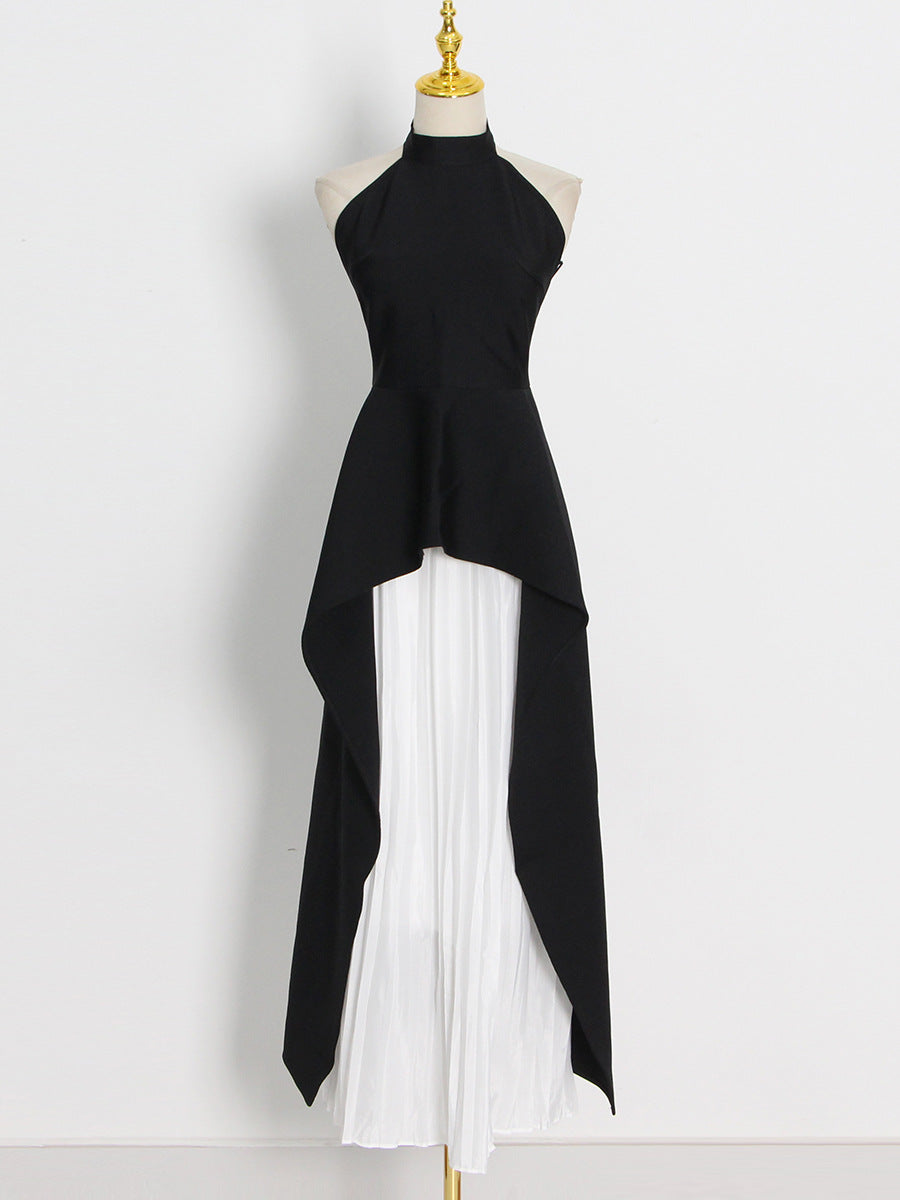 Backless Two-Piece Skirt Set