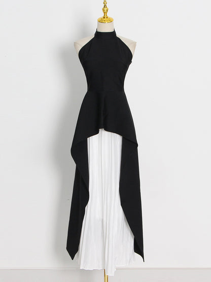 Backless Two-Piece Skirt Set