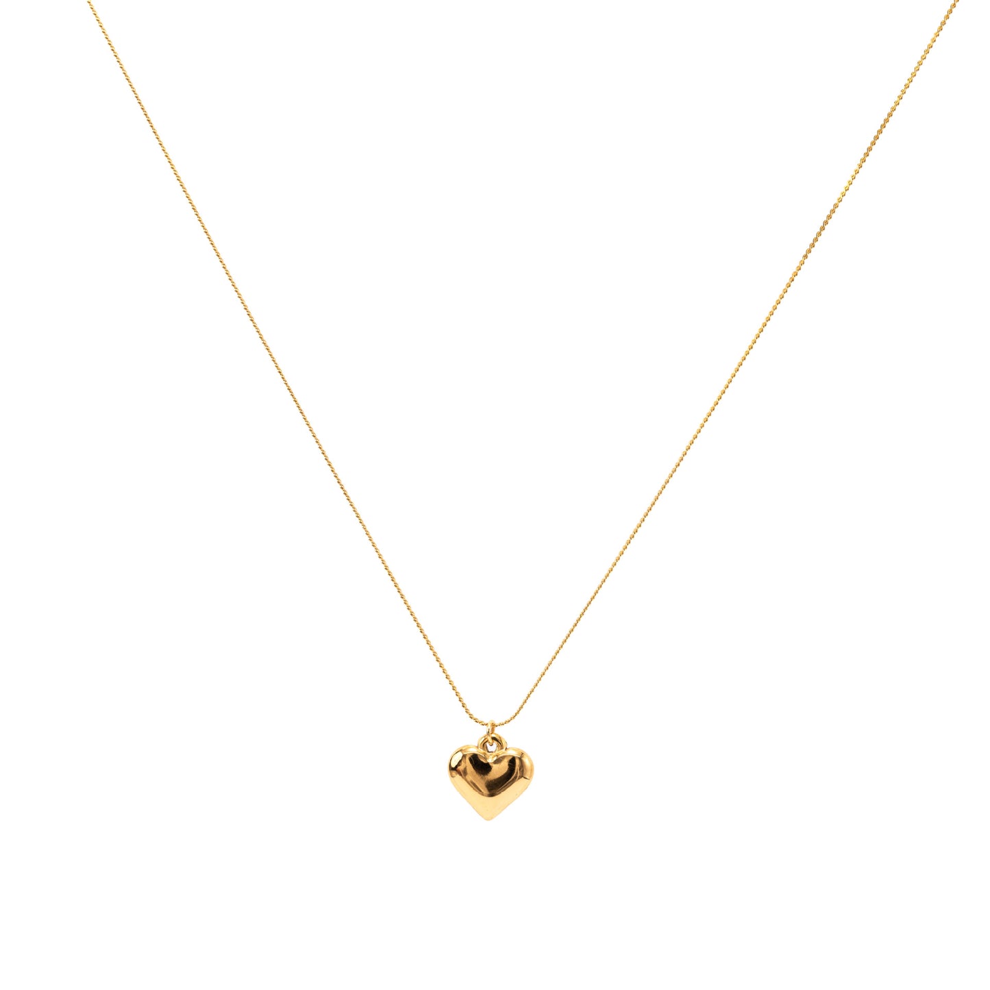 "Elegant 3D Peach Heart Clavicle Necklace"