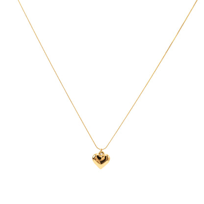 "Elegant 3D Peach Heart Clavicle Necklace"