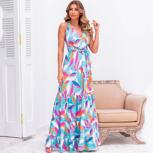 Summer Slimming Printed Dress