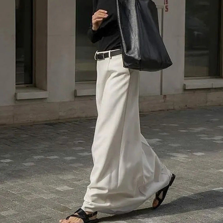 Milky White Office Mopping Skirt