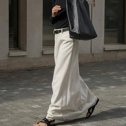 Milky White Office Mopping Skirt