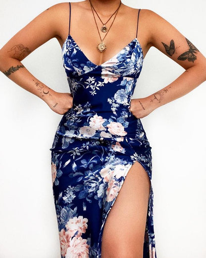 Floral Print Sexy Slim Strap Dress