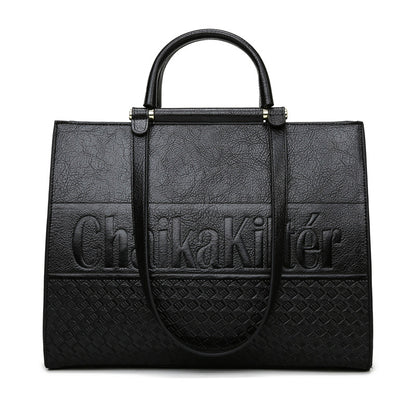 Large Capacity Office Shoulder  Retro Tote Bag