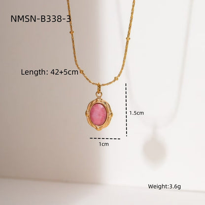 Luxury Stainless Steel Women 18K Gold Titanium Steel Necklace