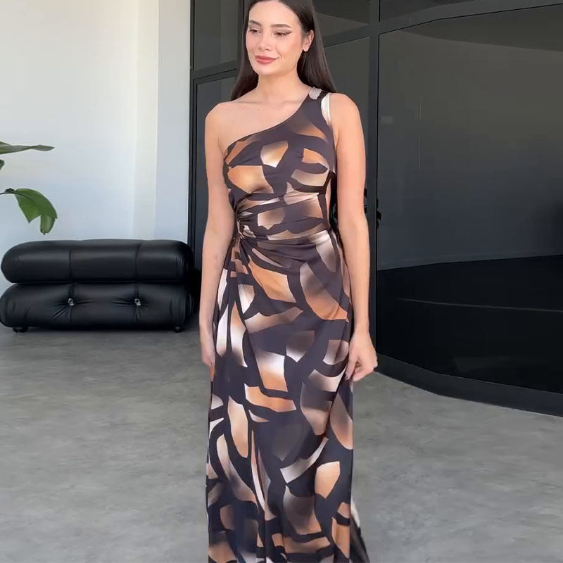 Sleeveless Design Maxi Dress
